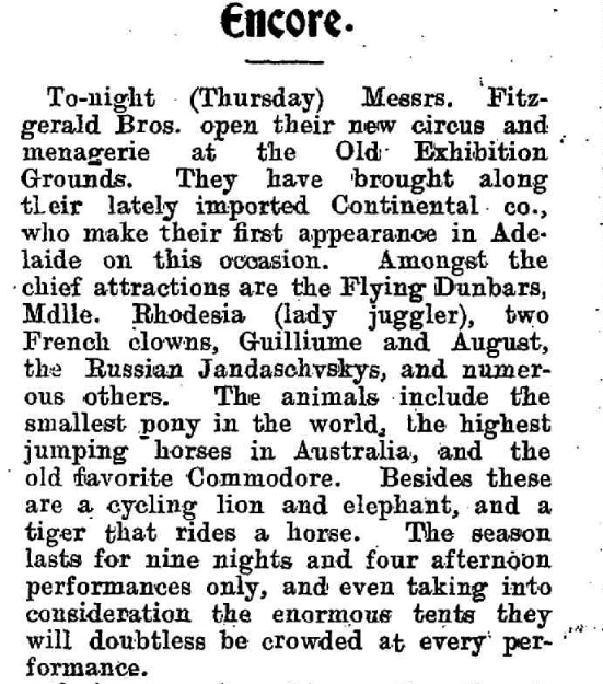 Critic (Adelaide) 28th December 1901