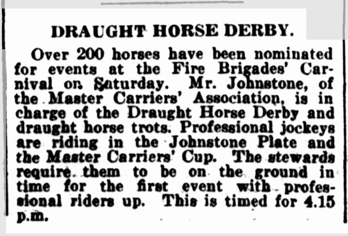 Draught Horse Derby