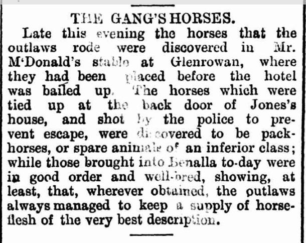 Article about The Gang's Horses