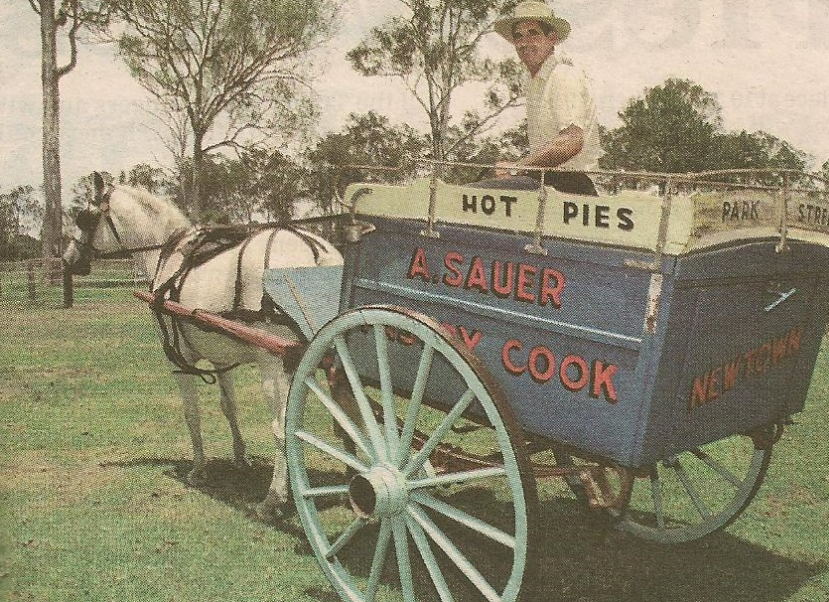 Sauer’s Pie Cart in Maryborough QLD. Sauers still make pies with the same recipe!