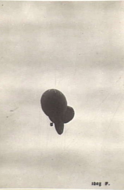 An Italian Observation Balloon similar to the one developed by Captain Cacqot of the French Army