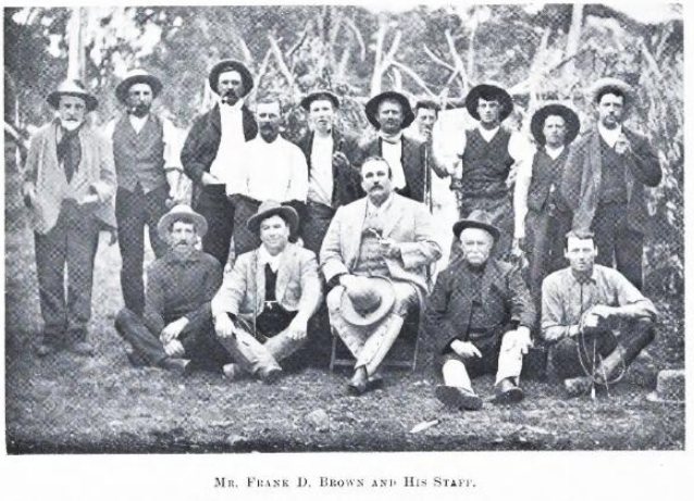 Frank Brown and his staff, National Library of Australia, 1909