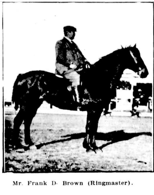 Ringmaster at Sydney Royal Show 1907, Mr Frank Brown