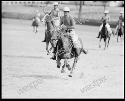 Dudley Farrar playing polo around 1956