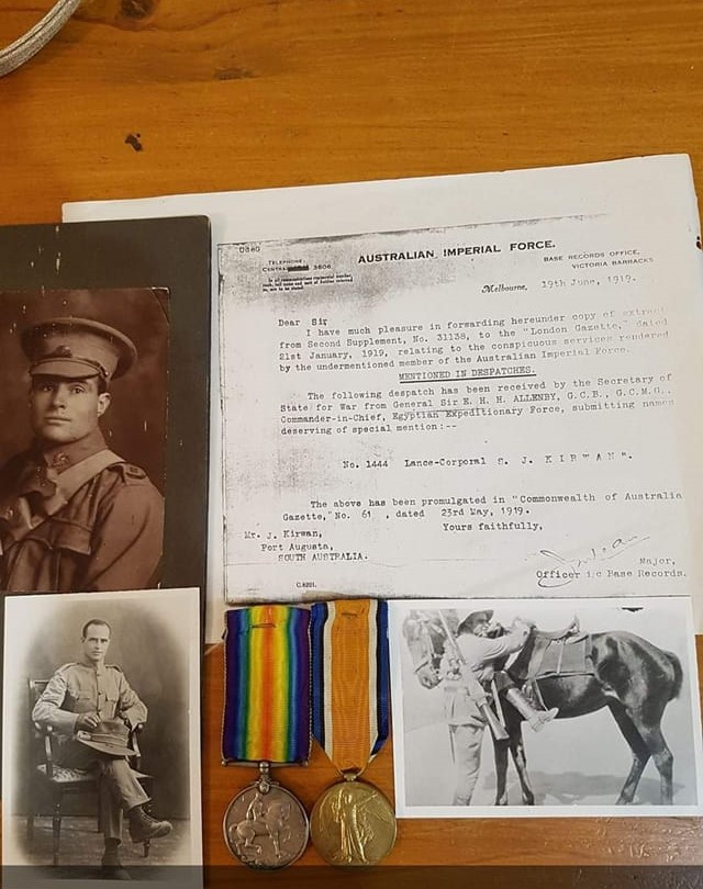 Lance-Corporal Sidney James Kirwan of the 11th light horse