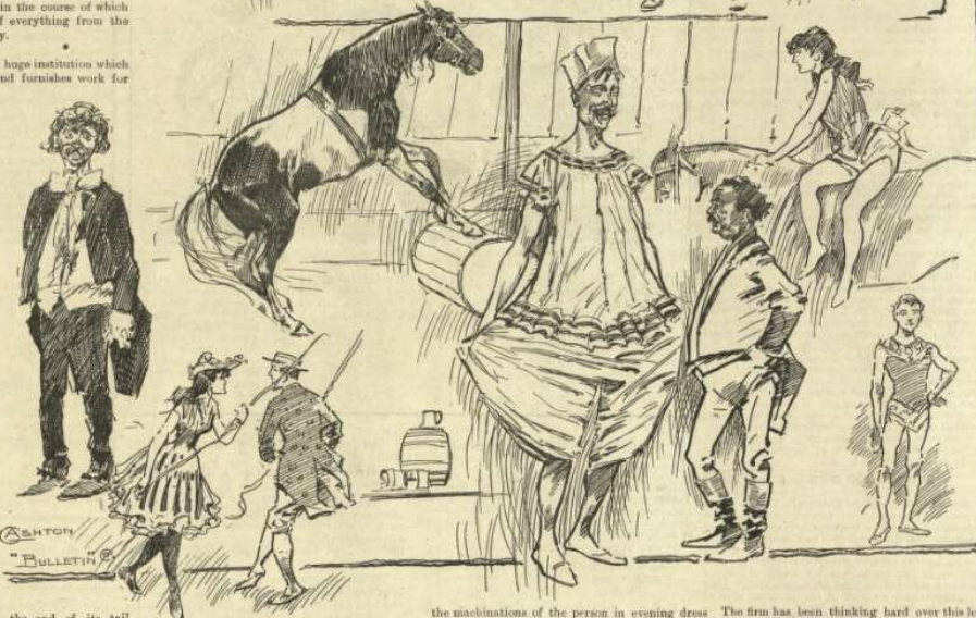 Sketches of the Fitzgerald Bros. Circus, 1893 / Percy Frederick Seaton Spence