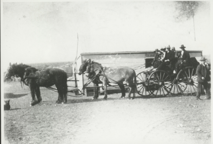 'Royal mail leaving Tarcoola c. 1900.' State Library S.A.