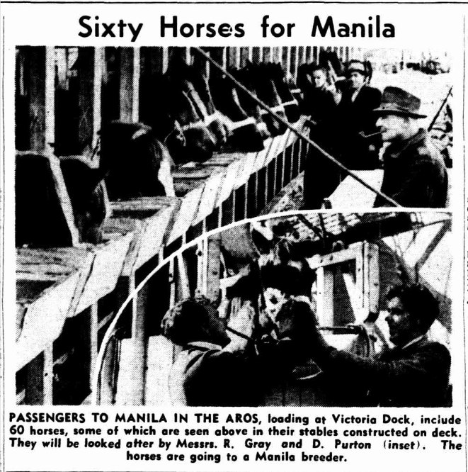 The Age (Melb.) 1st July 1948. Possibly racehorses.