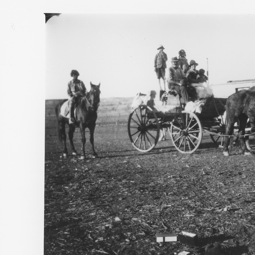 Granite Downs buggy. The boy on the left is Paddy Waye. C. 1927.
State Library S.A.
