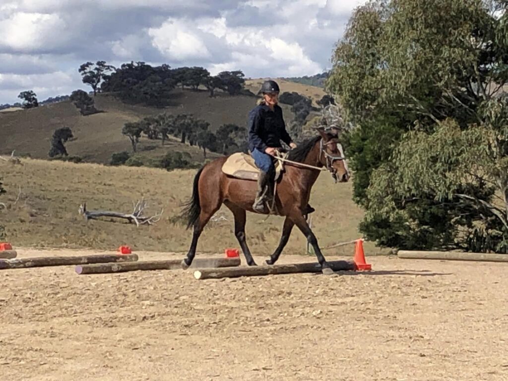 Our first ride, Indi and Angela March 2024