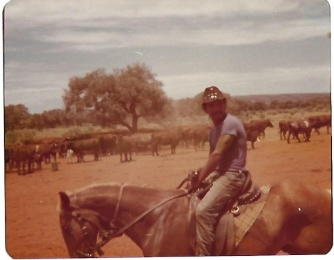 On Ringwood Station NT, October 1978. Michael Gaynor private collection photo.