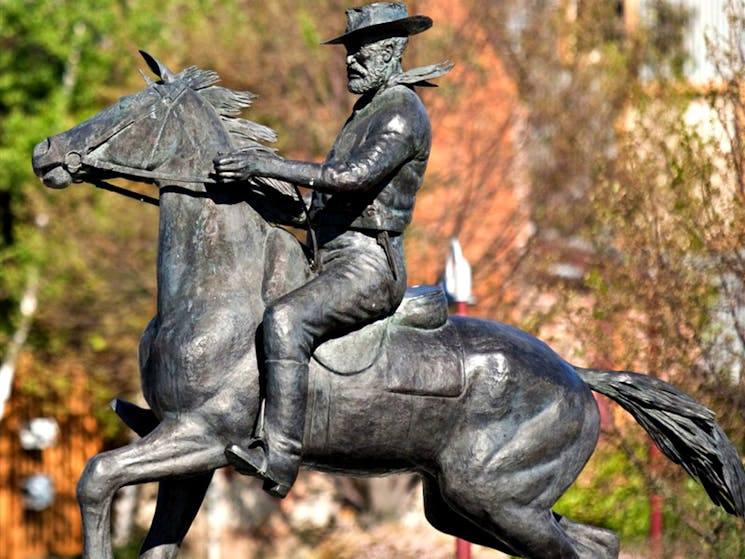 Captain Thunderbolt statue, Visit NSW website photo.