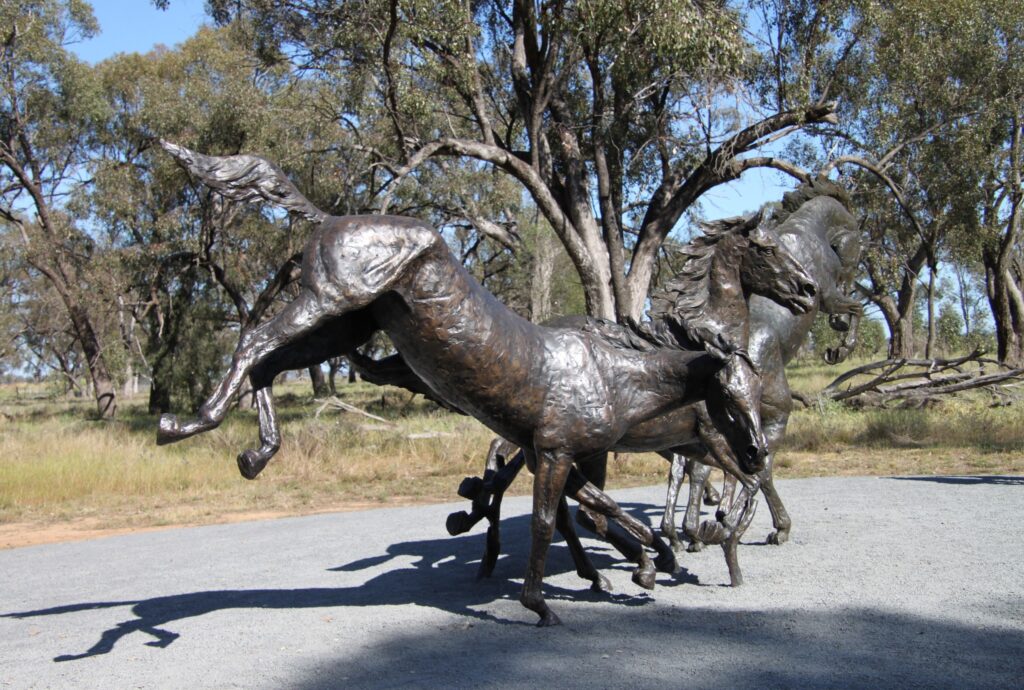 Brumbies Run Sculpture by Brett Mon Garling, Barry Smith photo