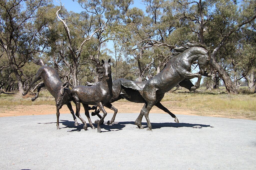 Brumbies Run Sculpture by Brett Mon Garling, Barry Smith photo