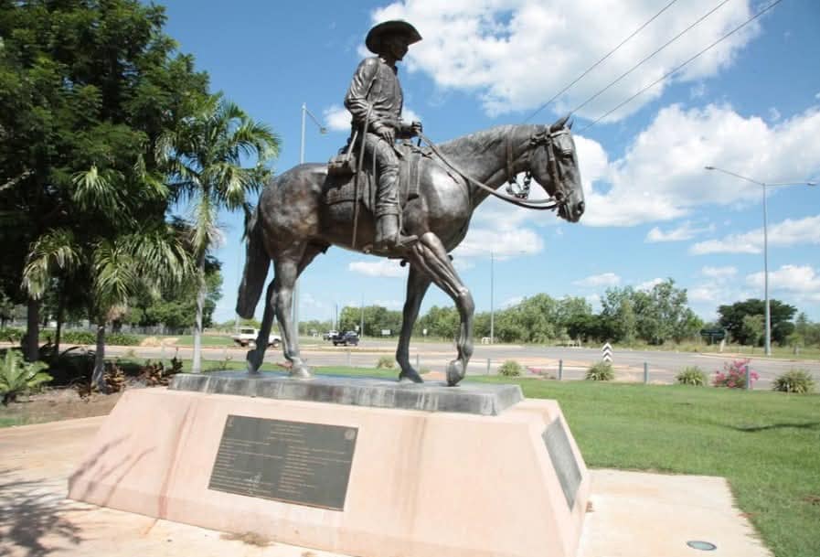 The Pioneer Statue, Katherine NT, from Australian History The Way it Was Facebook page