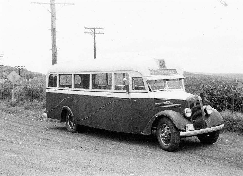 'REO bus run by Sarah Stork, 1937.' Sutherland Shire Libraries, NSW
