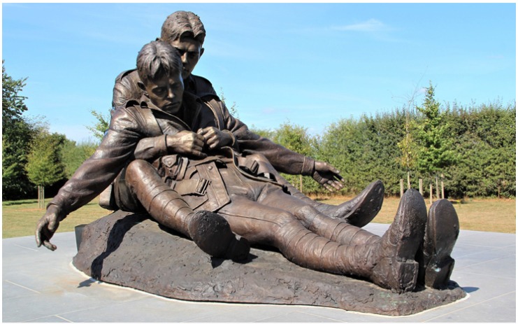 'The Brothers In Arms statue is the centrepiece of a new memorial park in Zonnebeke (Photo: Ethan Star).' South Burnett News, November 11, 2022