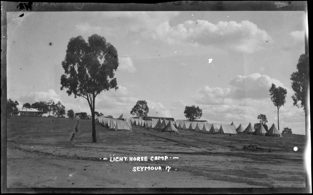 Light Horse Camp Seymour, photo from Light Horse Memorial Park website