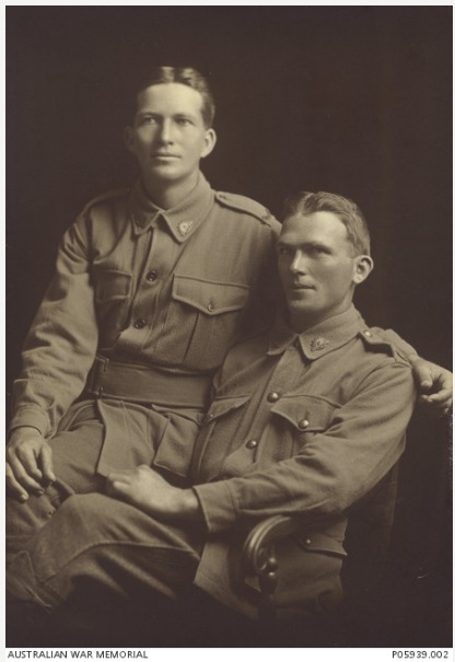'Studio portrait of 3504 Private (Pte) John Hunter, 9th Reinforcements, 49th Battalion, of Nanango, Qld. A timber -getter prior to enlistment, Pte Hunter embarked from Sydney on HMAT Ayrshire on 24 January 1917. He was killed in action at Ypres on 26 September 1917. The bodies of five Australian soldiers were discovered in 2006 during a pipeline excavation near Westhoek, Belgium. The Australian Government and Australian Army History Unit worked with Belgian authorities to identify the remains. Two of the soldiers - 1868 Sergeant George Calder, 51st Battalion, and Private John Hunter were identified in 2007 through DNA analysis. A third soldier, 2488 Private George Richard Storey, was identified from further DNA testing in 2008.' AWM