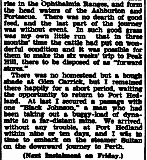 The West Australian, 5th Feb 1936 (story previously published 1902 in the W.A. Record)