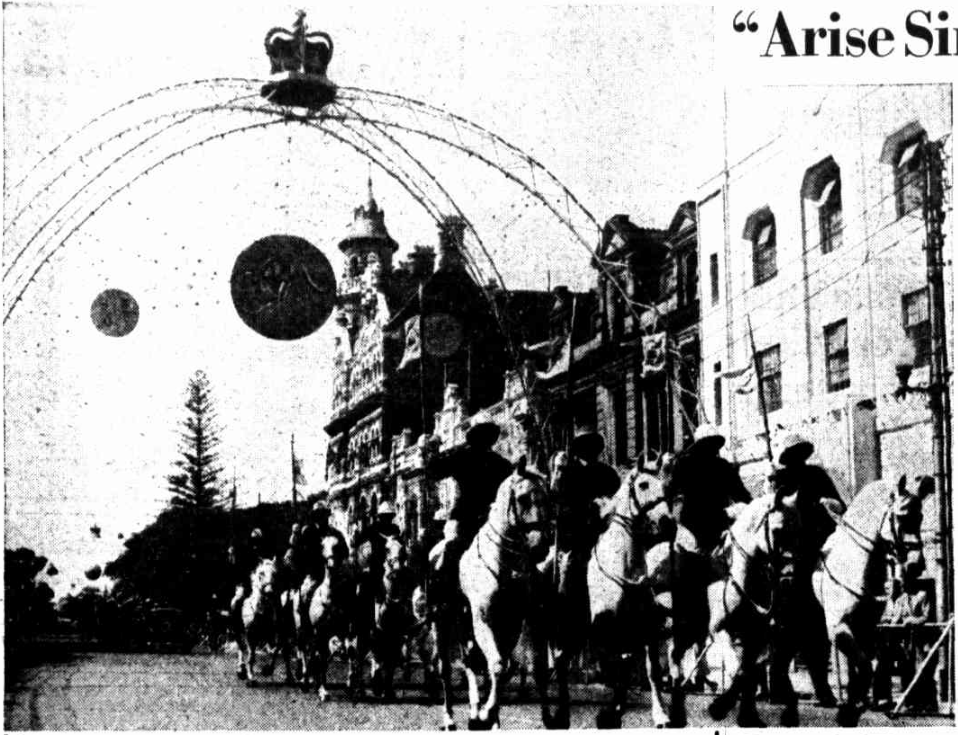 Full Dress Rehearsal for Royal Visit, West Australian, 22nd March 1954