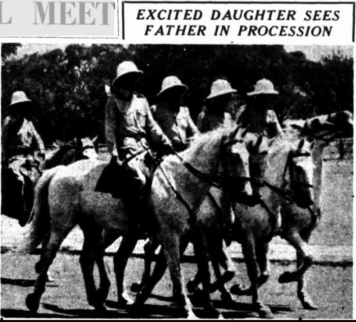 West Australian, Friday 19 February 1954. Rehearsal in the city for Royal tour duties.