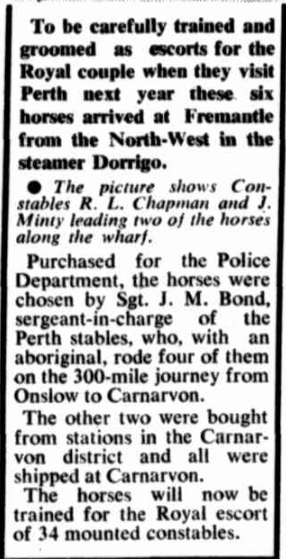 West Australian, 2nd March 1953.