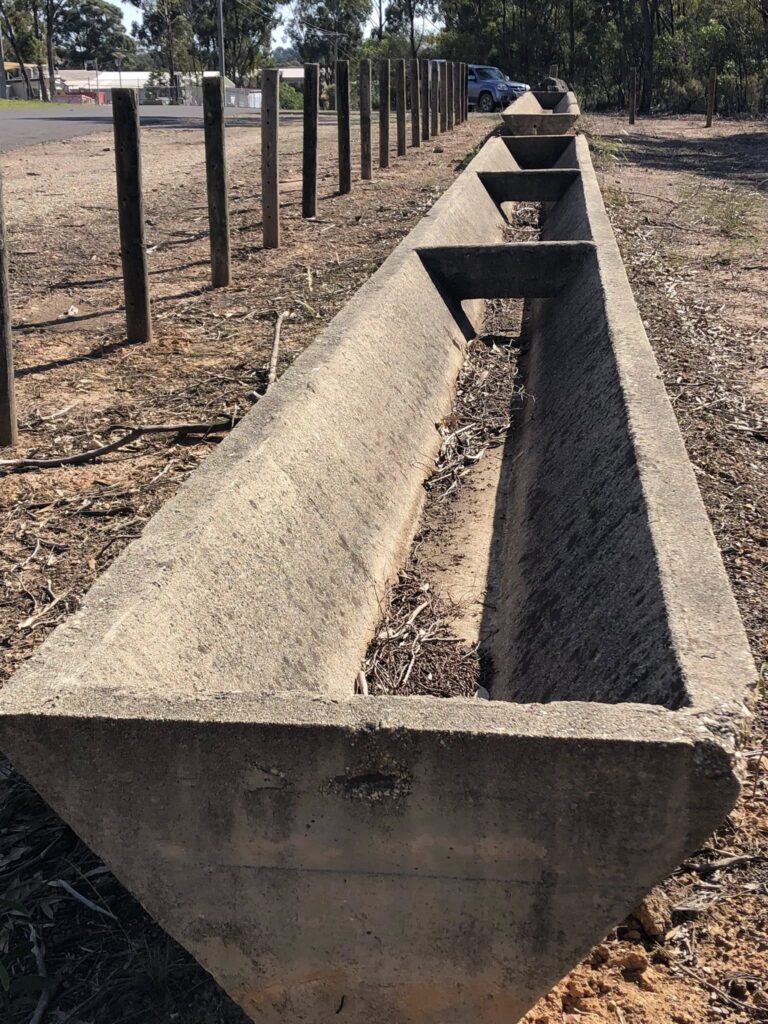 ALH Water troughs at Seymour Victoria