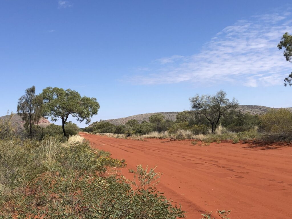 Access road to Newhaven Wildlife Conservancy NT