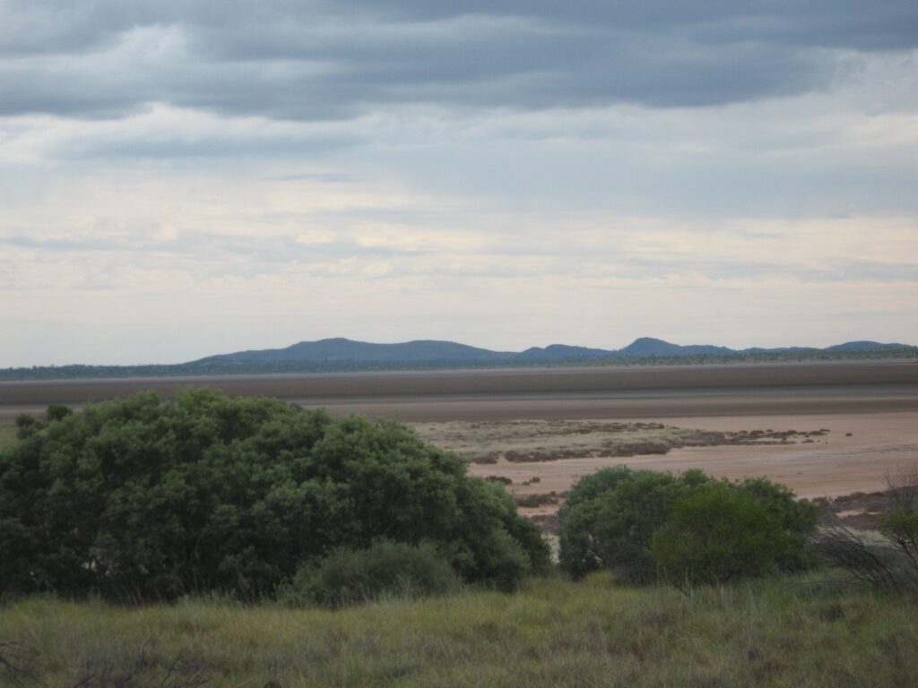 Salt lake at Newhaven Wildlife Sanctuary NT