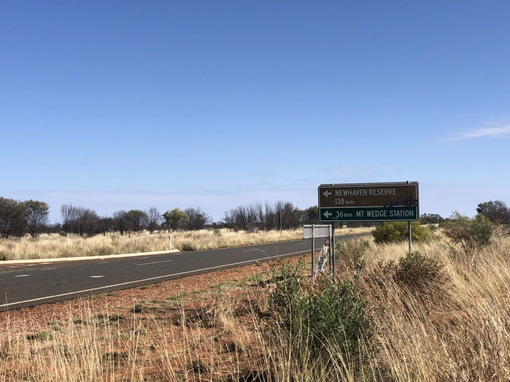Turnoff Tanami Road to Newhaven Wildlife Conservancy NT